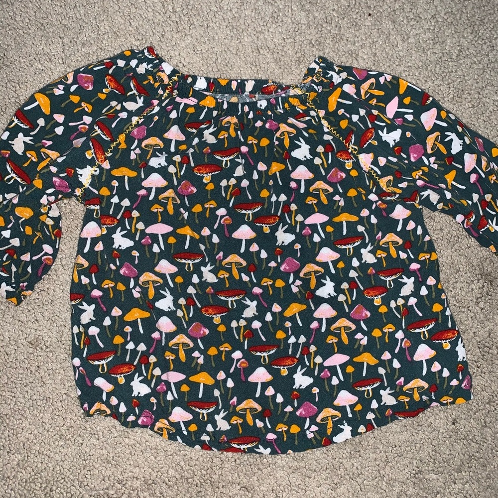 Mushroom print shirt